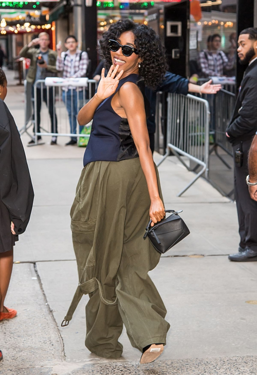 Ayo Edebiri Arrives at Good Morning America New York 1