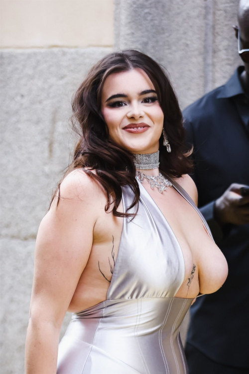 Barbie Ferreira Arrives for Swarovski Masters of Light Exhibition Palazzo Citterio 1