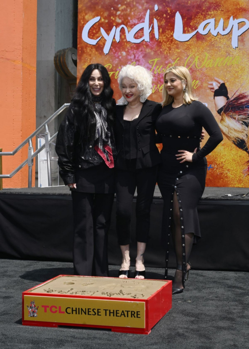 Bebe Rexha at Cyndi Lauper Hand and Footprint in Cement Ceremony in Hollywood 5