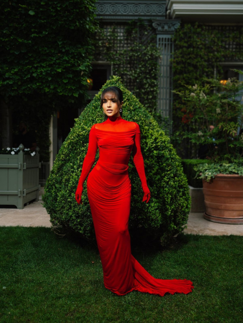 Becky G at Vogue World Cocktail in Garden at Ritz Hotel in Paris 6