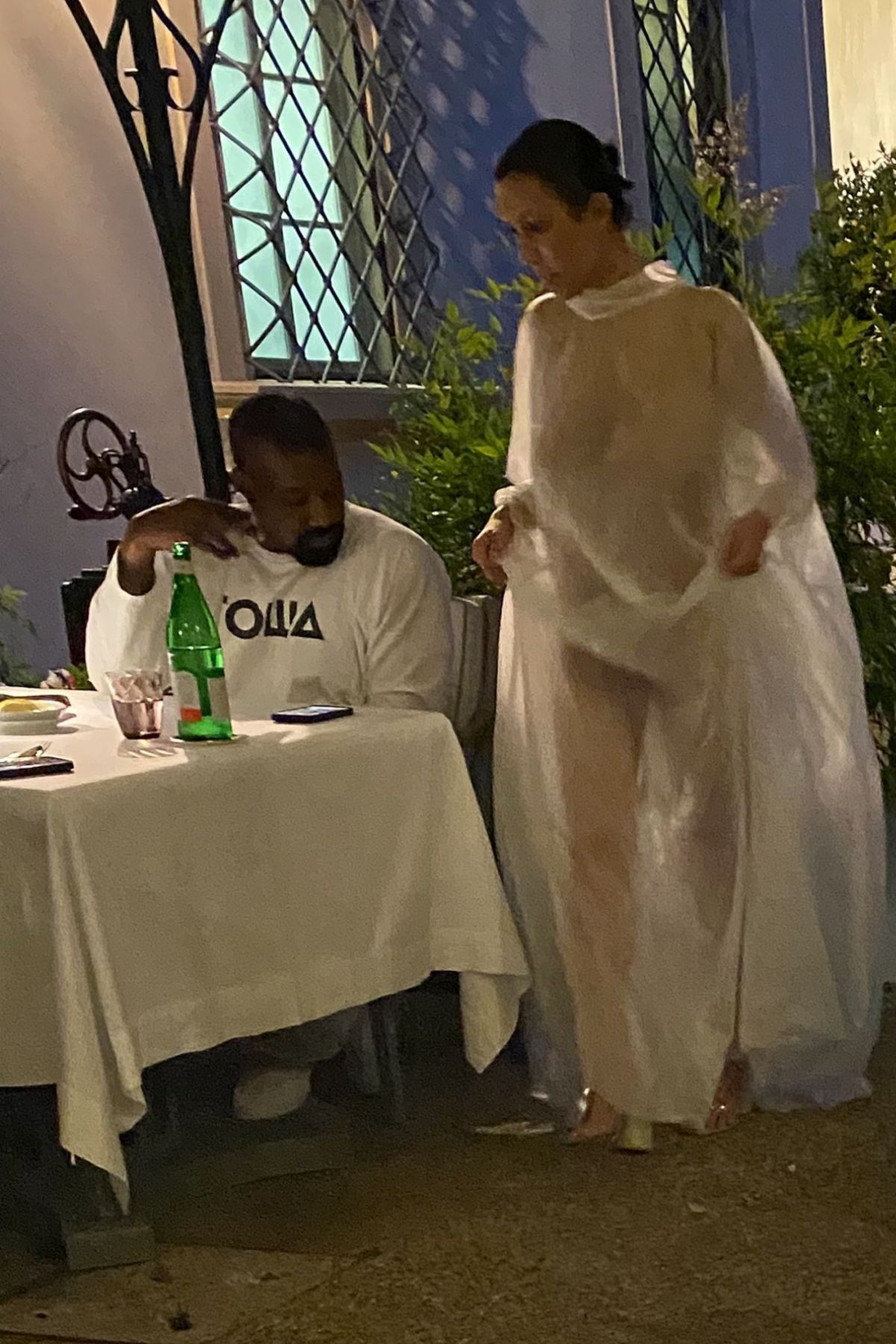 Bianca Censori and Kanye West Out for Dinner at Il Palagio in Florence