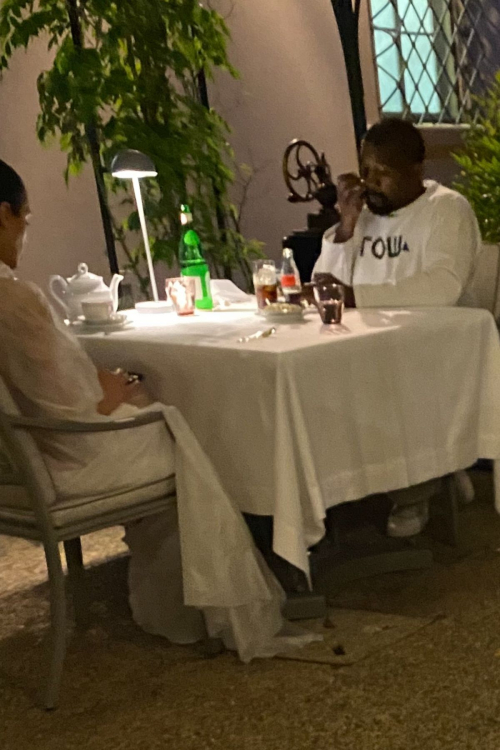 Bianca Censori and Kanye West Out for Dinner at Il Palagio in Florence 3