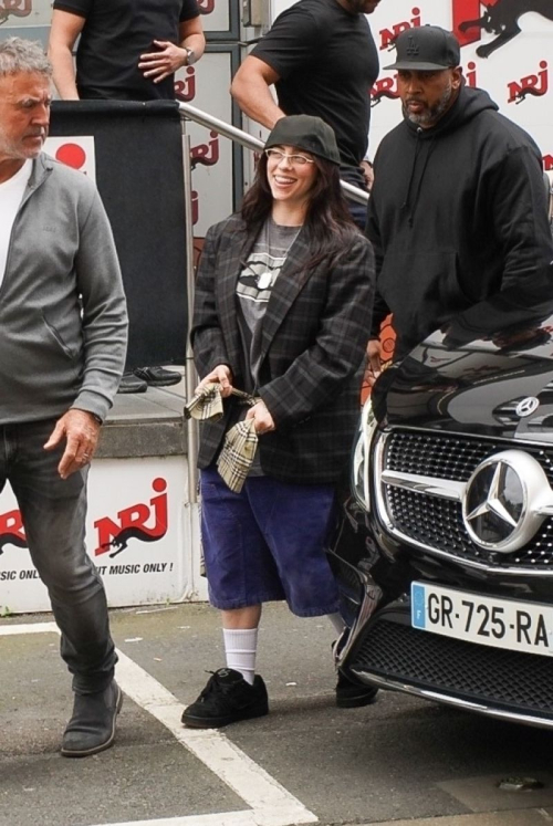 Billie Eilish Arrives at NRJ Radio in Paris 2