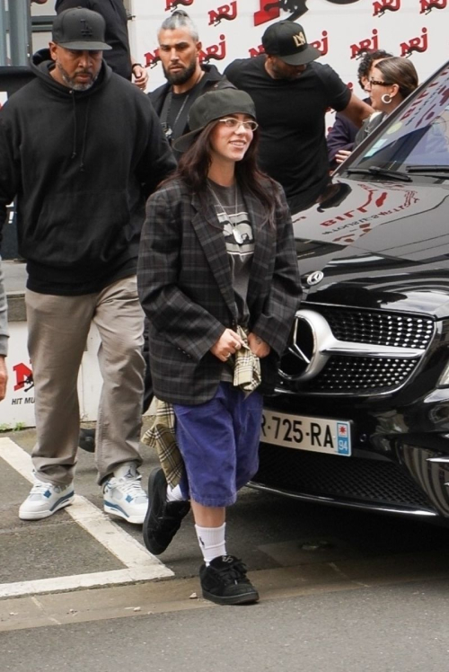 Billie Eilish Arrives at NRJ Radio in Paris 5