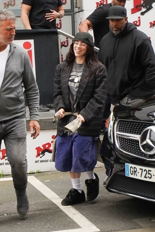 Billie Eilish Arrives at NRJ Radio in Paris 6