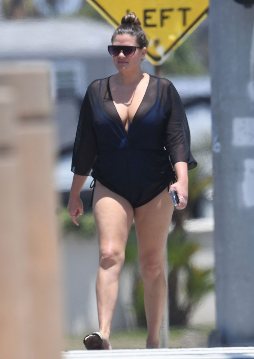 Brittany Catwright in Swimsuit at a Beach in Huntington Beach 2