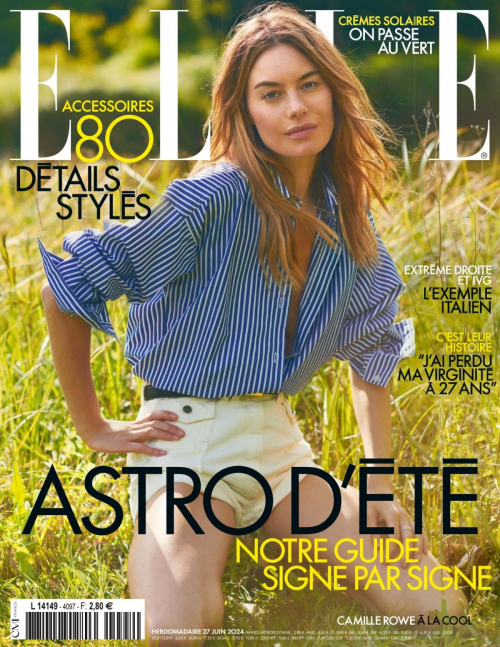 Camille Rowe in Elle France June 2024