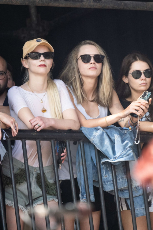 Cara Delevingne and Anya Taylor-Joy at Glastonbury Festival 3