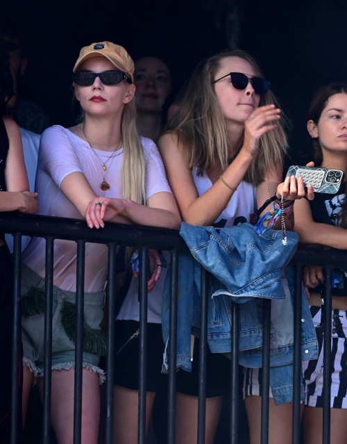 Cara Delevingne and Anya Taylor-Joy at Glastonbury Festival 4