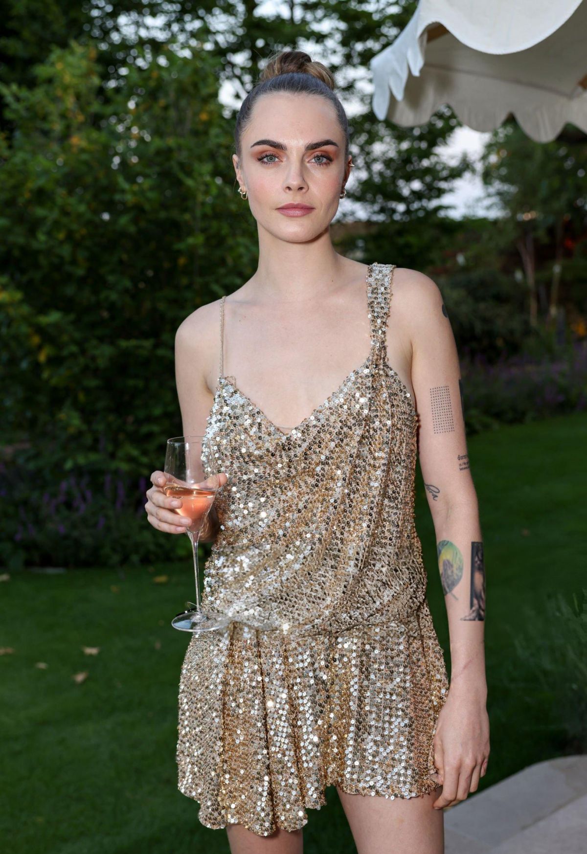 Cara Delevingne at Della Vite Zero Launch at The Roof Gardens in London