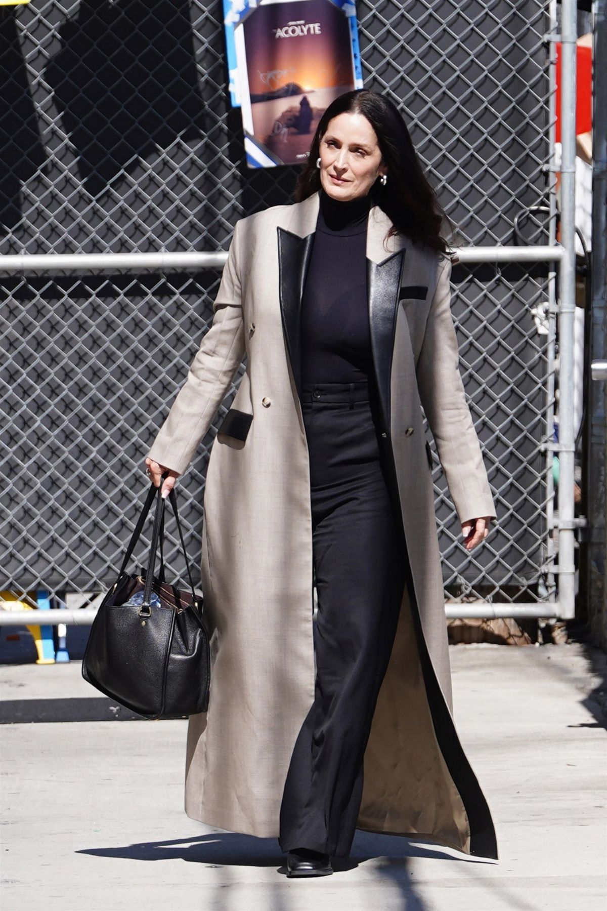 Carrie-Anne Moss Arrives at Jimmy Kimmel Live! in Hollywood - June 2024