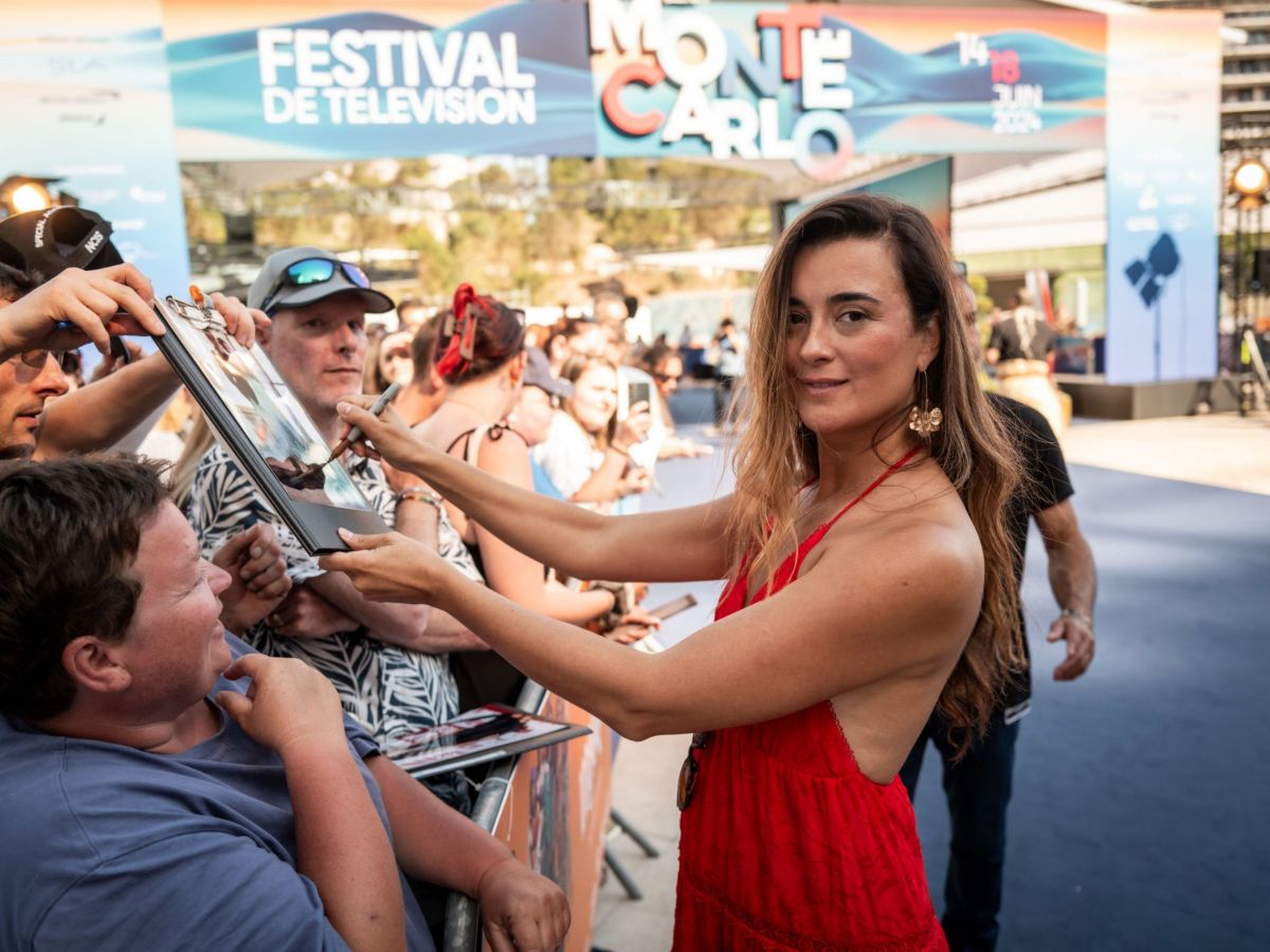 Cote de Pablo Arrives at NCIS Photocall at 63rd Monte-Carlo Television Festival