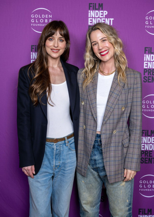 Dakota Johnson and Christy Hall at Film Independent Special Screening of Daddio Los Angeles