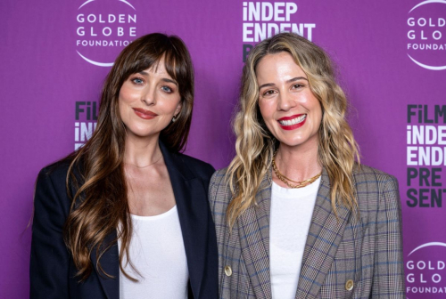 Dakota Johnson and Christy Hall at Film Independent Special Screening of Daddio Los Angeles 1