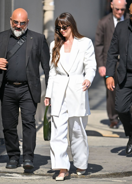 Dakota Johnson Arrives at Jimmy Kimmel Live Los Angeles 4