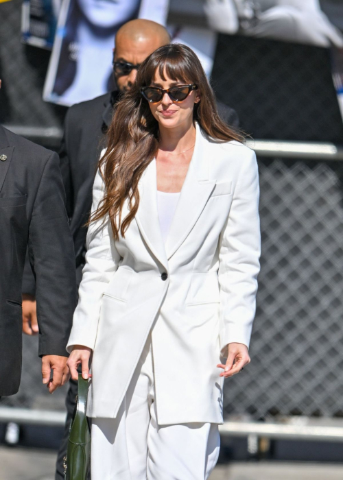 Dakota Johnson Arrives at Jimmy Kimmel Live Los Angeles 6