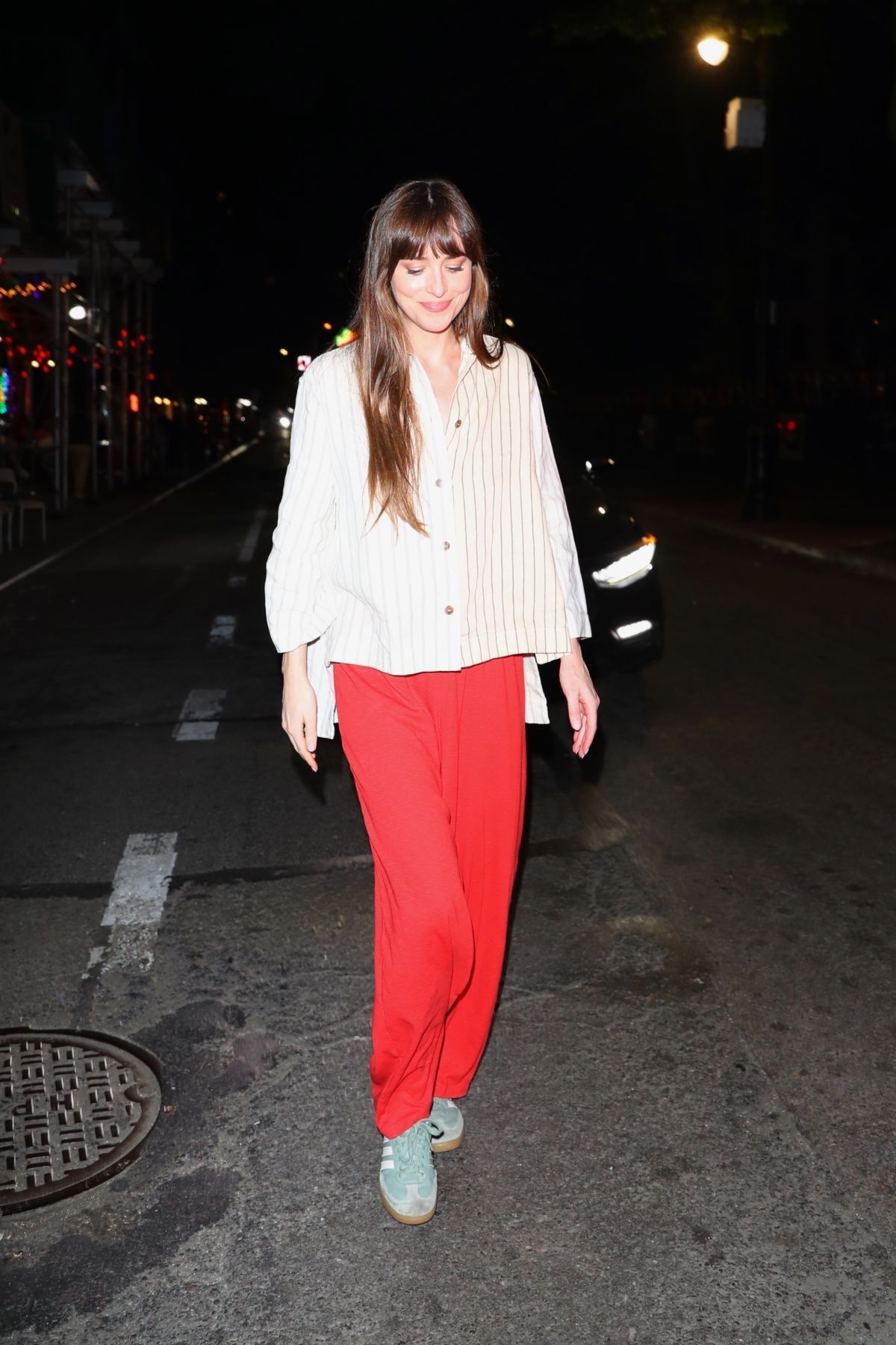 Dakota Johnson Leaves Materialists Set in New York