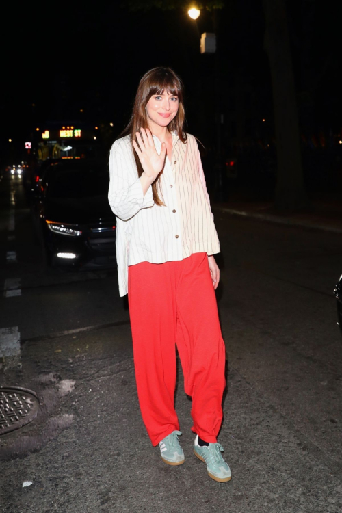 Dakota Johnson Leaves Materialists Set in New York 1