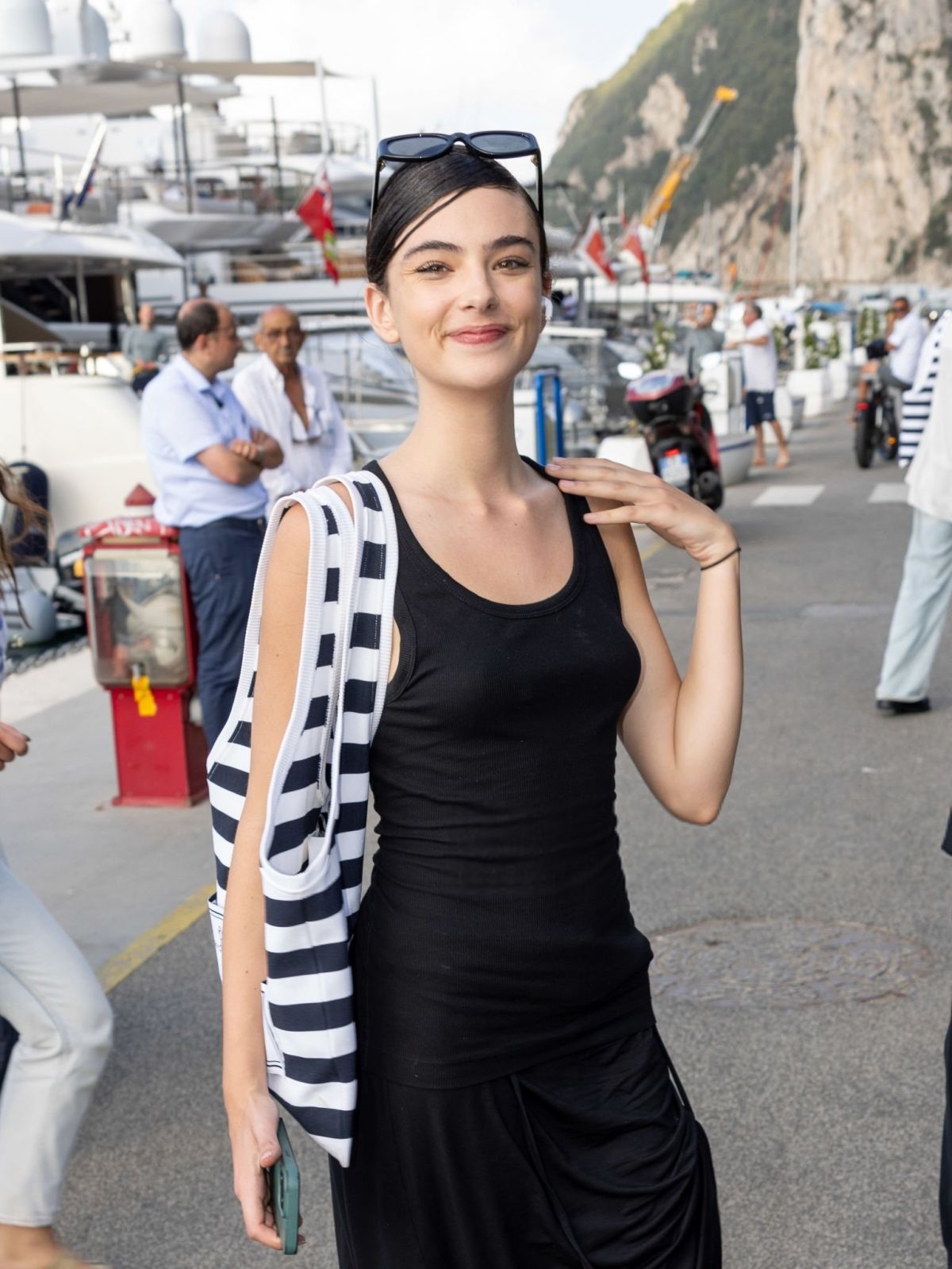 Deva Cassel at Jacquemus La Casa Cruise in Capri