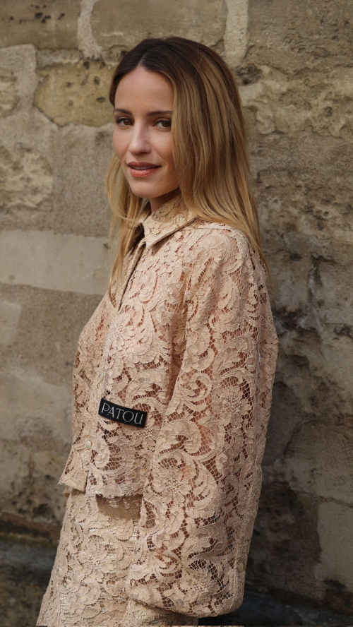 Dianna Agron at Patou Fashion Show in Paris 3