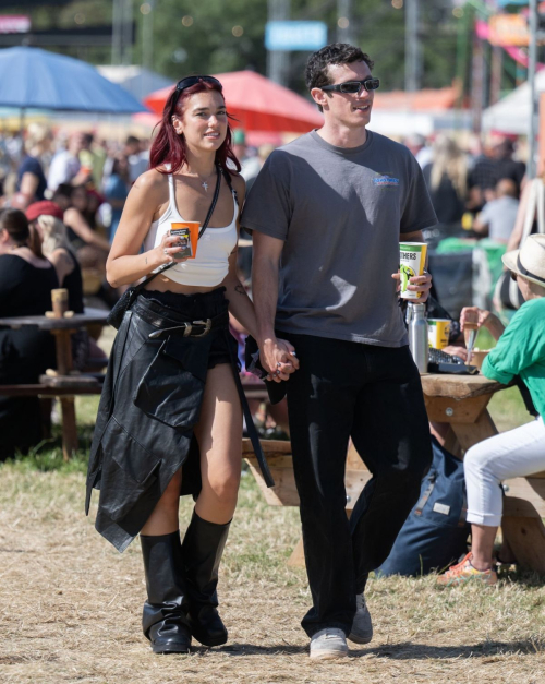 Dua Lipa and Callum Turner at Glastonbury Festival 5