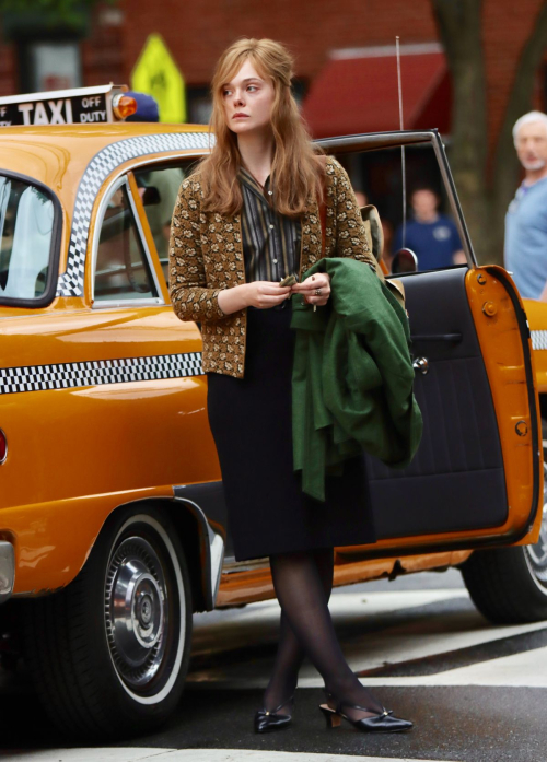 Elle Fanning Filming A Complete Unknown Hoboken New Jersey 7