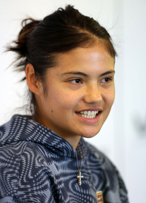 Emma Raducanu at Press Conference and Poses for Media Photos at Rothesay Open in Nottingham 3