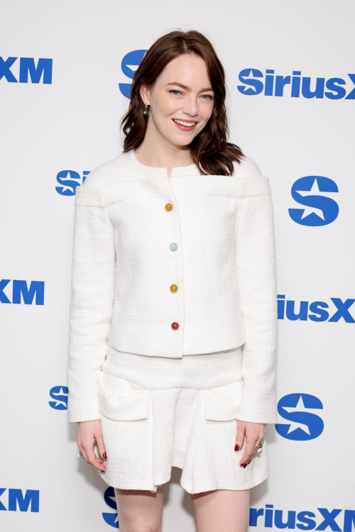 Emma Stone at SiriusXM Town Hall with Cast and Director of Kinds of Kindness in New York 2