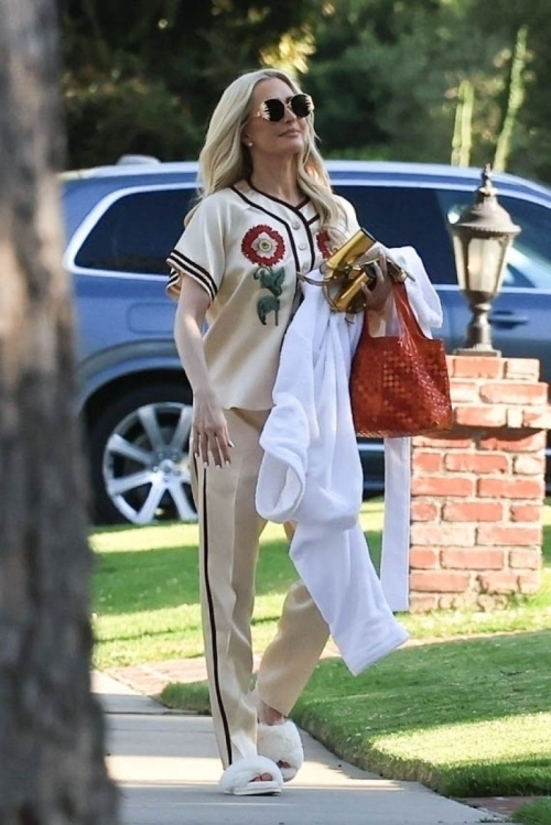 Erika Jayne in Baseball Style Uniform Filming The Real Housewives of Beverly Hills 1