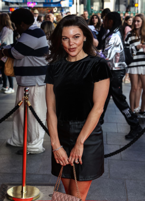 Faye Brookes Arrives at Sister Act The Musical Gala Night at Dominion Theatre London 1