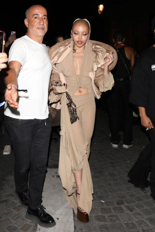 FKA Twigs Arrives at Vogue World After-party in Paris 3