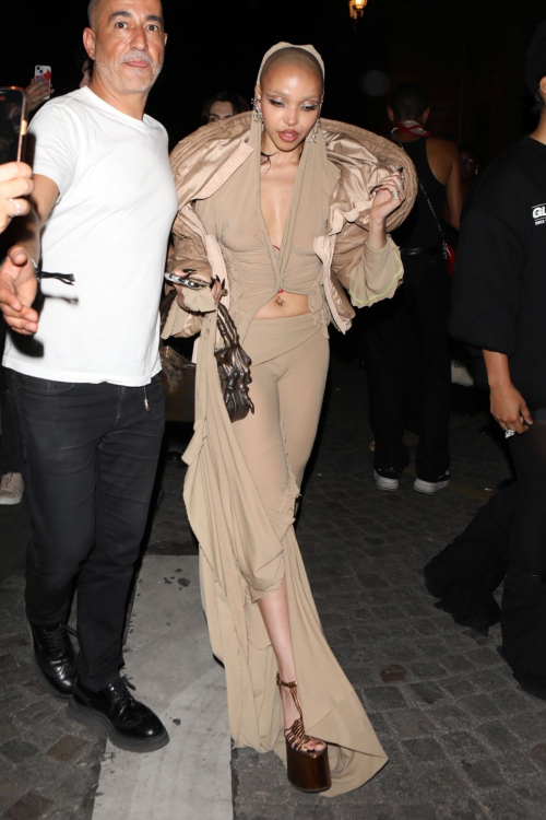 FKA Twigs Arrives at Vogue World After-party in Paris 4