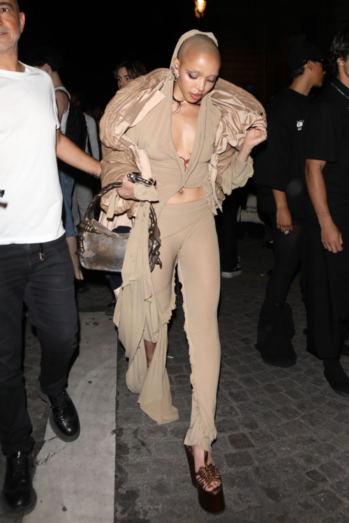 FKA Twigs Arrives at Vogue World After-party in Paris 6