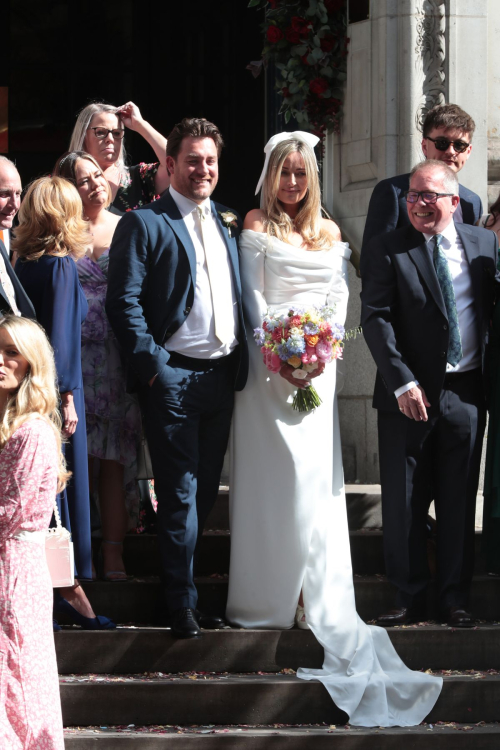 Francesca Newman-Young at Her Wedding to Pete Clarke at Chelsea Registry Office in London 2