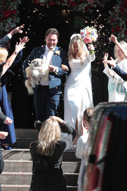 Francesca Newman-Young at Her Wedding to Pete Clarke at Chelsea Registry Office in London 3