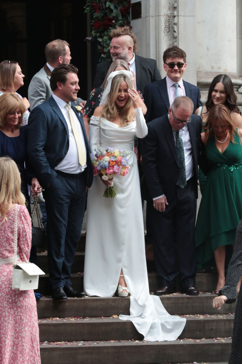 Francesca Newman-Young at Her Wedding to Pete Clarke at Chelsea Registry Office in London 5