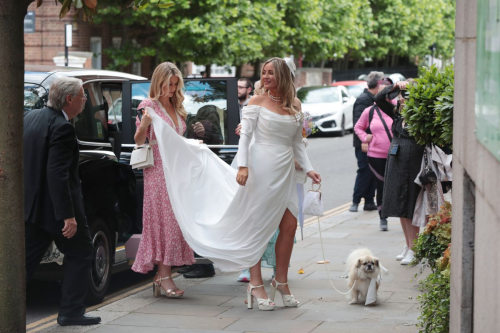 Francesca Newman-Young at Her Wedding to Pete Clarke at Chelsea Registry Office in London 6