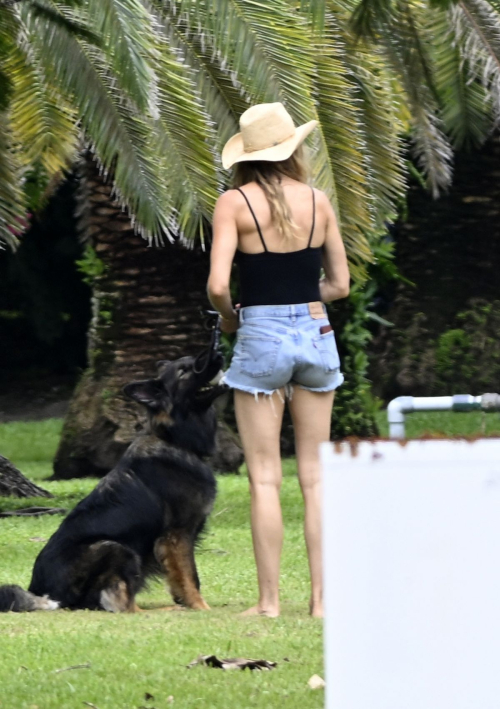 Gisele Bundchen Out with Her Dog on Father