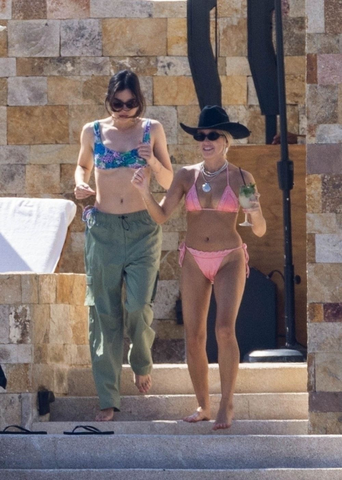 Hailee Steinfeld in Bikini Top with a Friend in Mexico 6