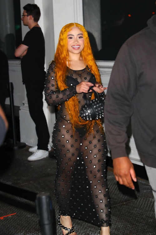 Ice Spice Arrives at Alexander Wang Runway Show New York 3