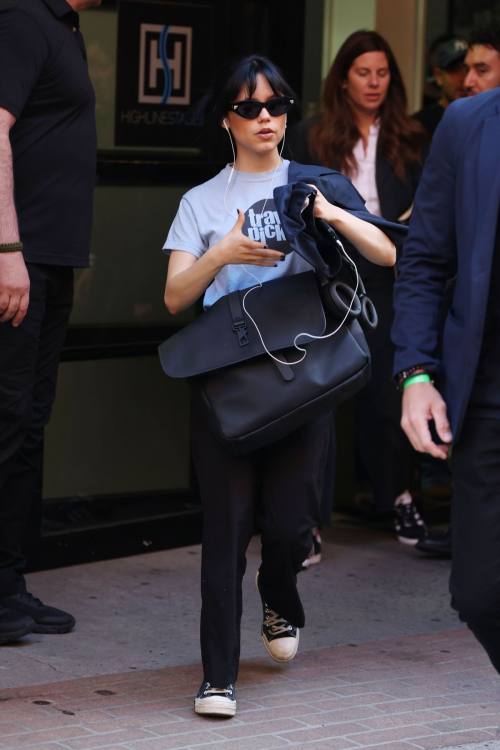 Jenna Ortega Leaves Beetlejuice Press Junket New York 1