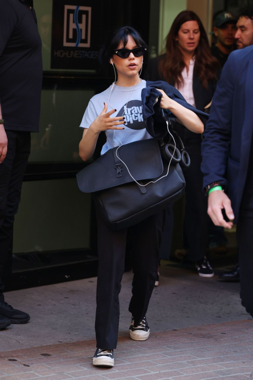 Jenna Ortega Leaves Beetlejuice Press Junket New York 2