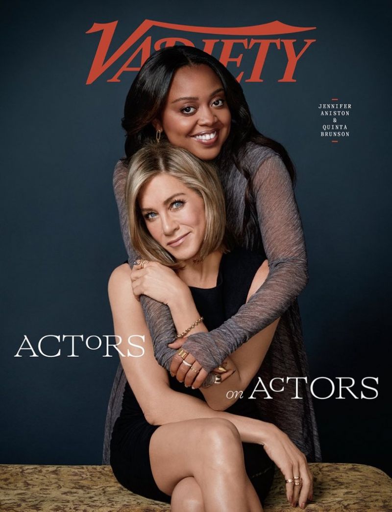 Jennifer Aniston and Quinta Brunson in Variety Magazine Actors on Actors Issue