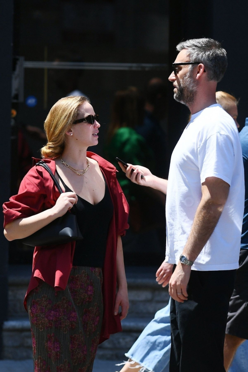 Jennifer Lawrence and Cooke Maroney Out for Lunch at King Restaurant in New York 4