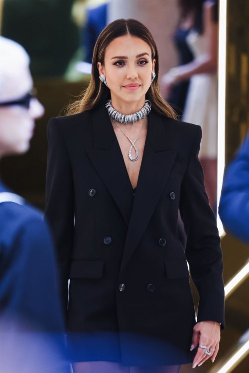 Jessica Alba Arrives for Swarovski Masters of Light Exhibition Palazzo Citterio 3