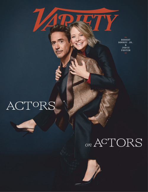 Jodie Foster and Robert Downey Jr. in Variety Magazine Actors on Actors Issue