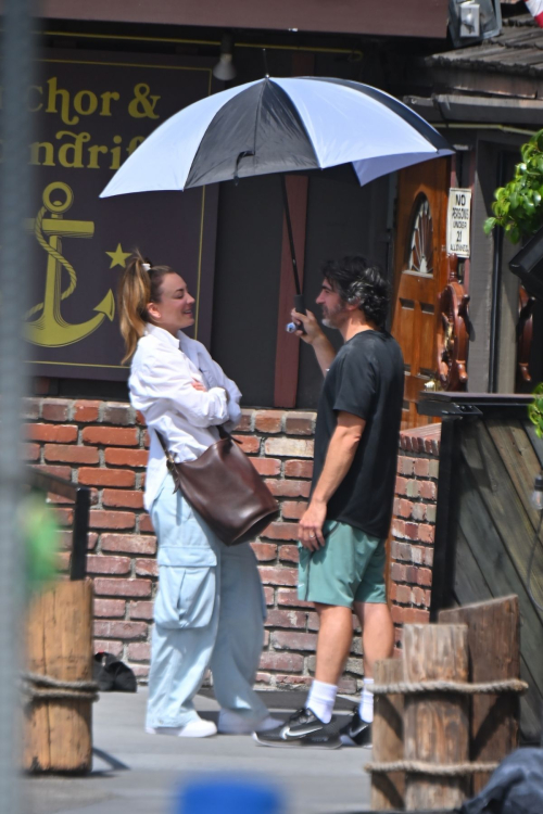 Kaley Cuoco and Tom Bateman on the Set of Based on a True Story in Pasadena 2