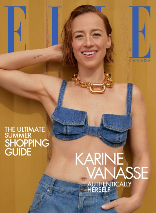 Karine Vanasse in Elle Canada, June/July/August 2024