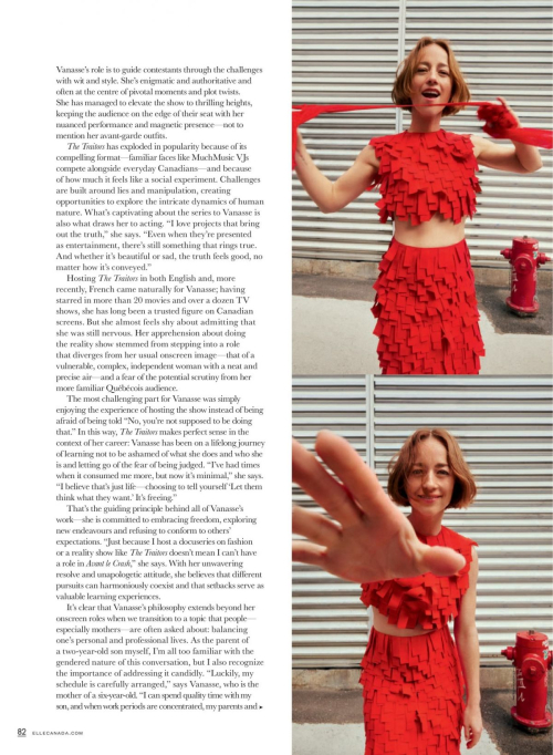 Karine Vanasse in Elle Canada, June/July/August 2024 5