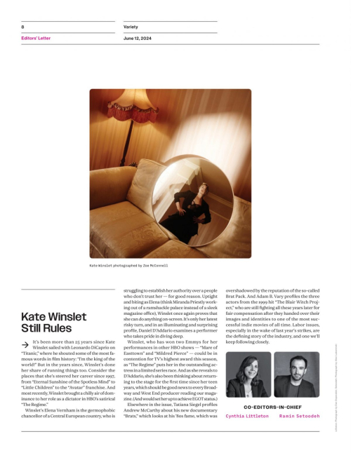 Kate Winslet in Variety Magazine June 2024 1